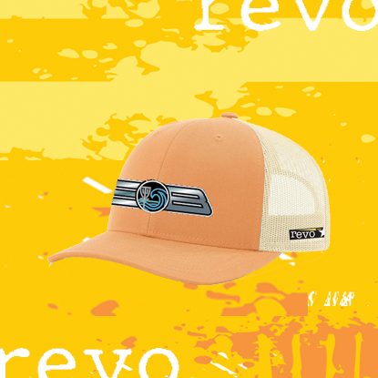 Emily Beach Hat - EB Logo - Peach / Birch